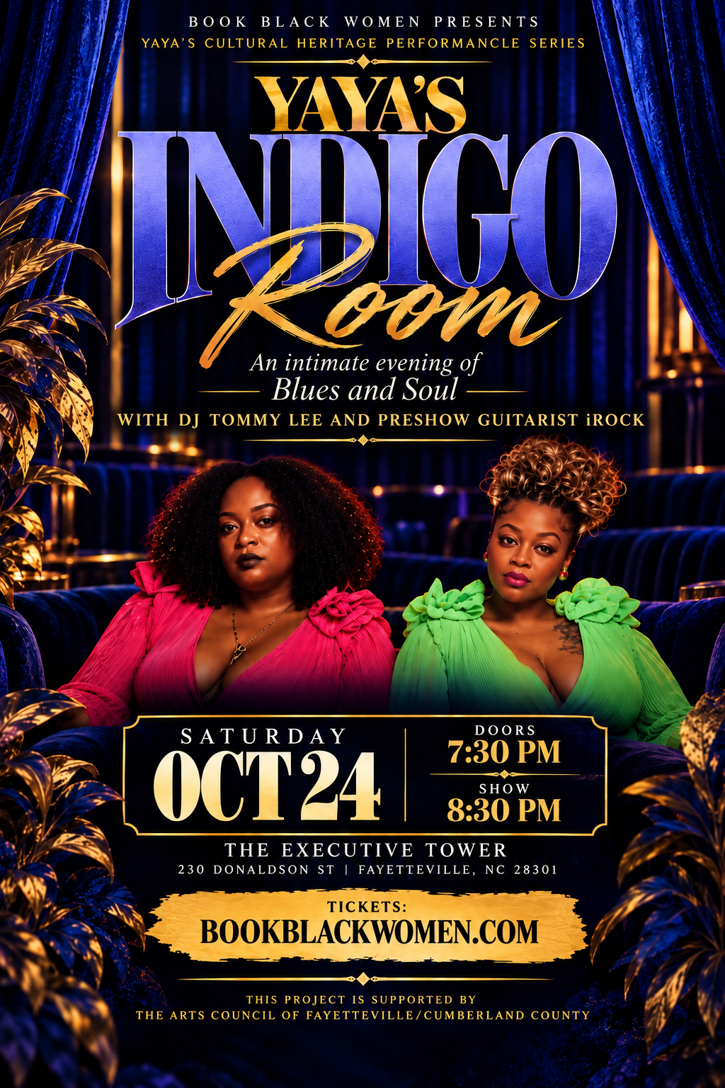 Yaya's Indigo Room event artwork