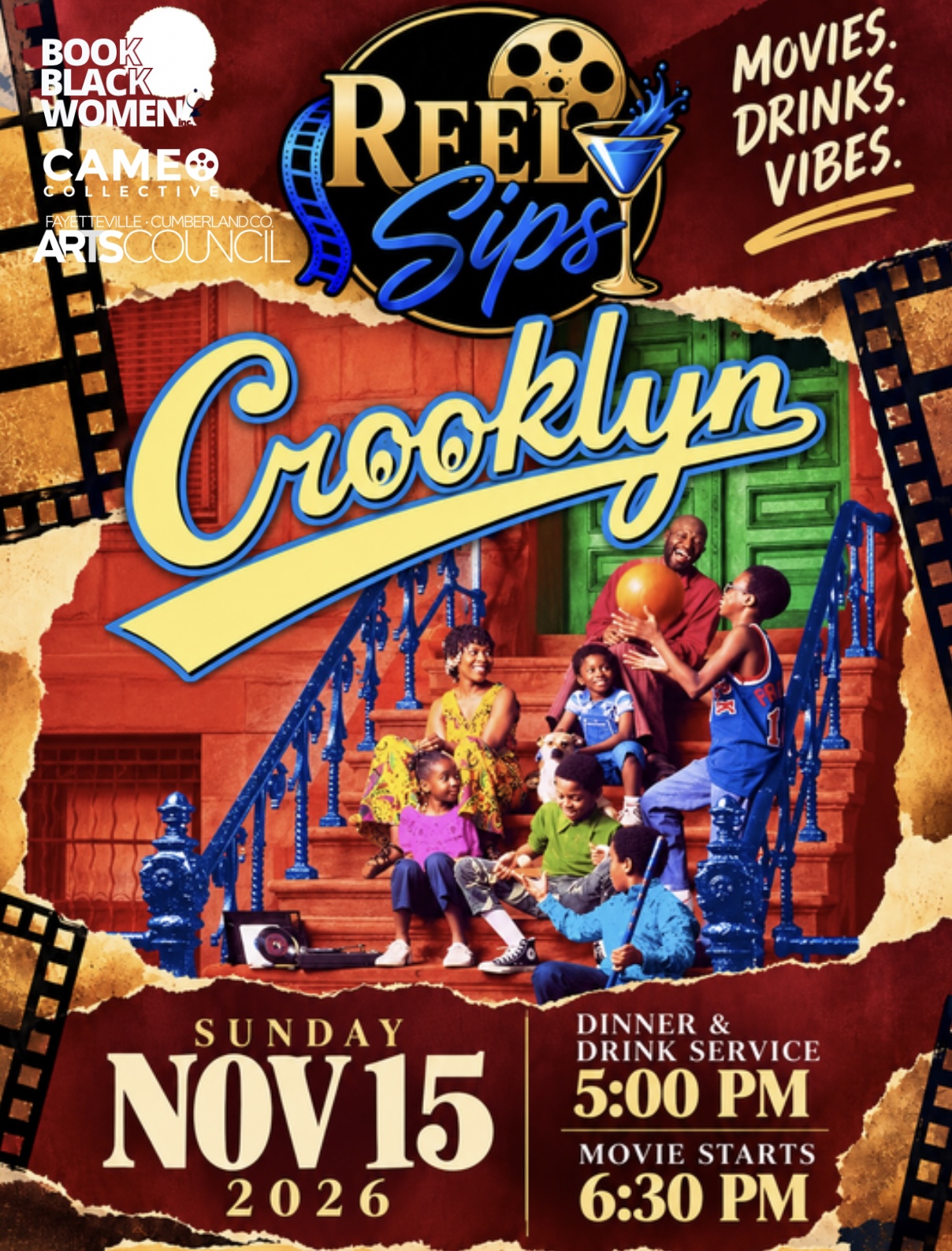 REEL SIPS: Crooklyn flyer — November 15, 2026, Cameo Art House Theatre, Upstairs